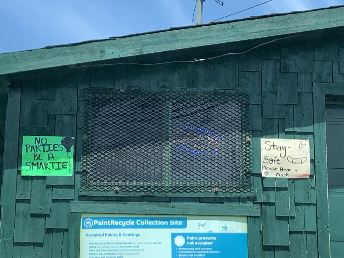 A paint recycling drop-off site.